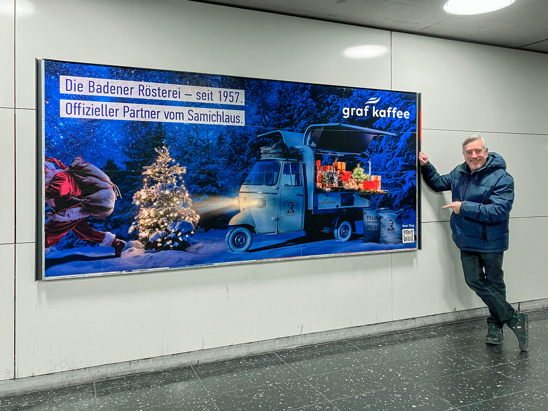 weihnachtsplakat F12 für grafkaffee baden switzerland