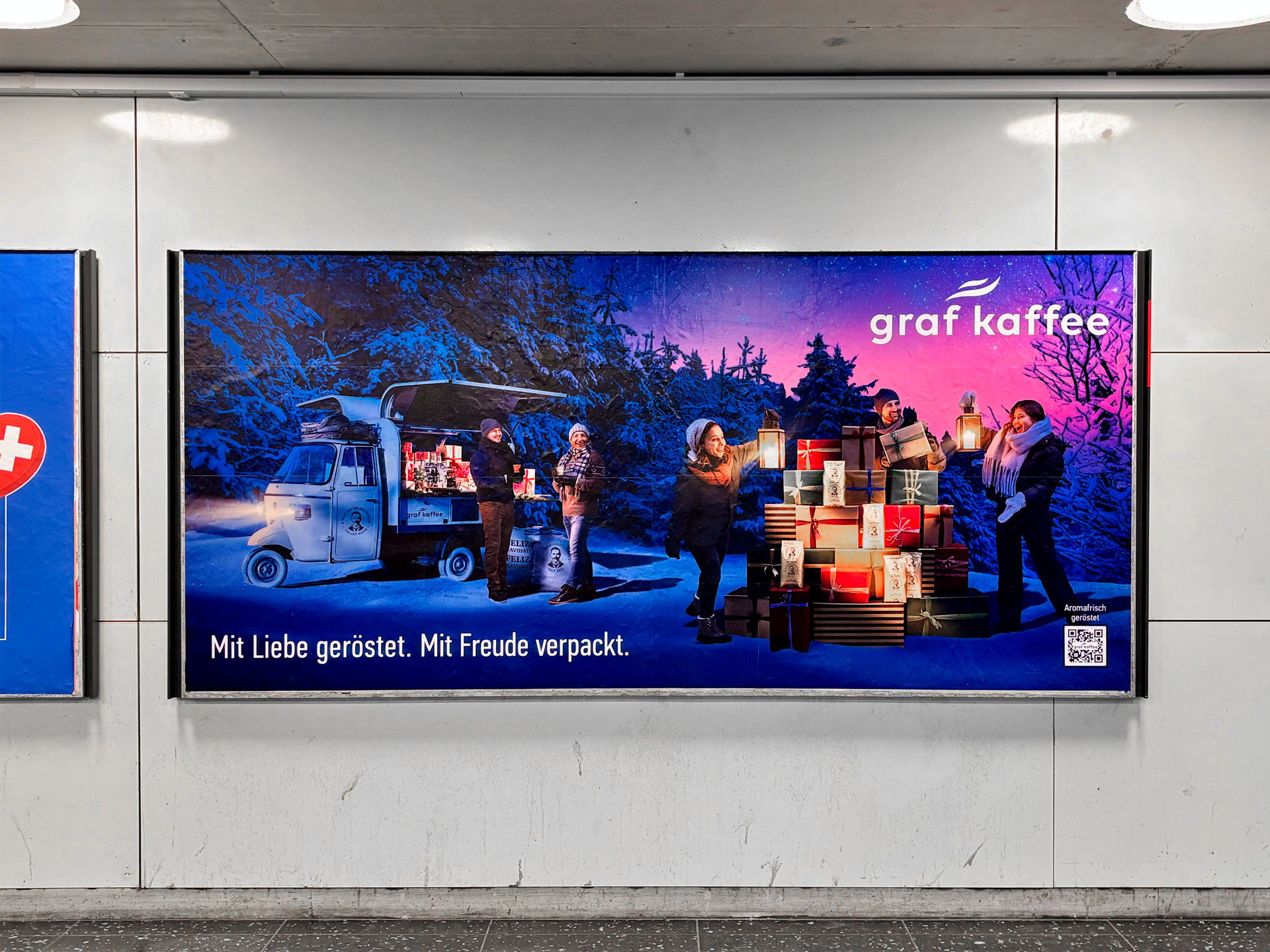 weihnachtsplakat F12 für grafkaffee baden switzerland